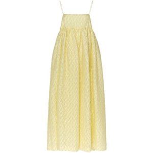 CECILIE BAHNSEN | Beth strapless linen-blend dress | Size 2 (UK Size 6)